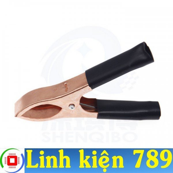  Kẹp bình ắc quy 30A Kẹp cá sấu ( 1 cặp đen đỏ )